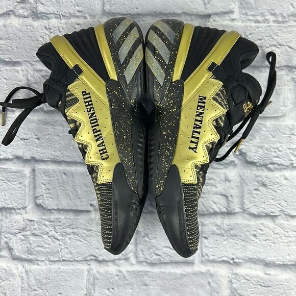 adidas DONOVAN MITCHELL D.O.N. ISSUE #2 FZ3881 Core Black Gold Men’s Size 10.5 main image 6